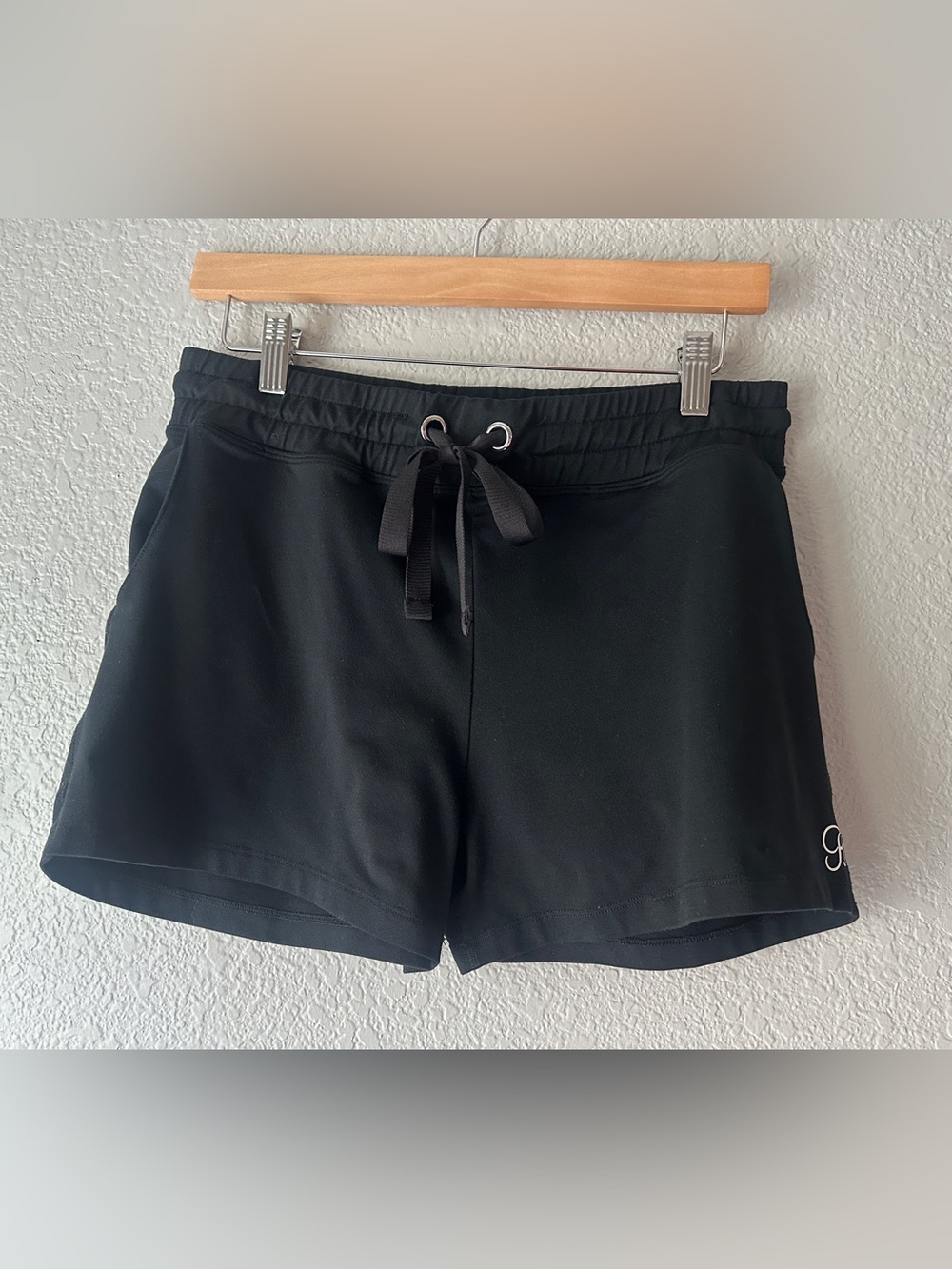 Bombshell Sportswear - Black Drawstring Scrunch Butt Lounge Shorts - Size Large